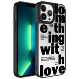 Apple iPhone 13 Pro Max Kılıf Aynalı Desenli Kamera Korumalı Parlak Zore Mirror Kapak Love