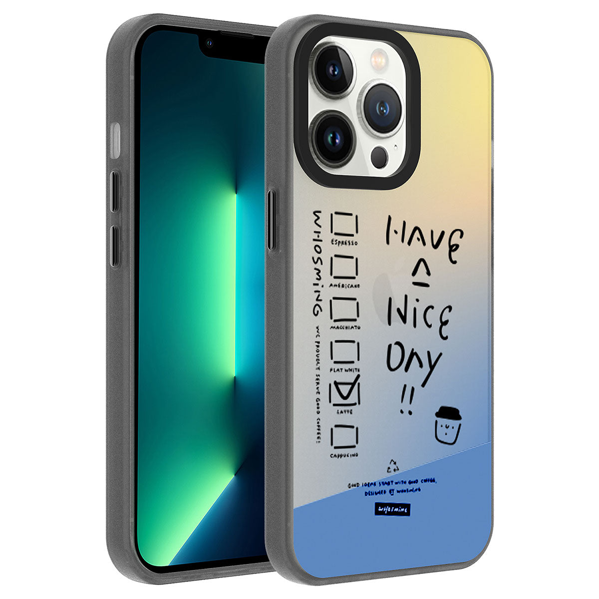 Apple iPhone 13 Pro Max Kılıf Desenli Zore Dragon Sert Kapak Seyahat