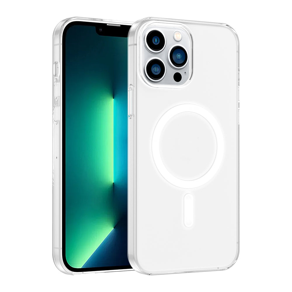 Apple iPhone 13 Pro Max Kılıf IC Çipli Wireless Şarj Özellikli Şeffaf Orjin Kapak Şeffaf