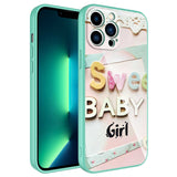 Apple iPhone 13 Pro Max Kılıf Kamera Korumalı Desenli Sert Silikon Zore Epoksi Kapak NO4