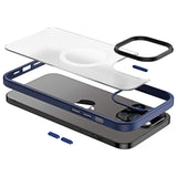 Apple iPhone 13 Pro Max Kılıf Wireless Şarj Özellikli Zore Hibrit M-safe Kapak Siyah