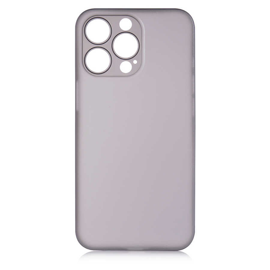 Apple iPhone 13 Pro Max Kılıf Zore 1.Kalite PP Kapak Füme
