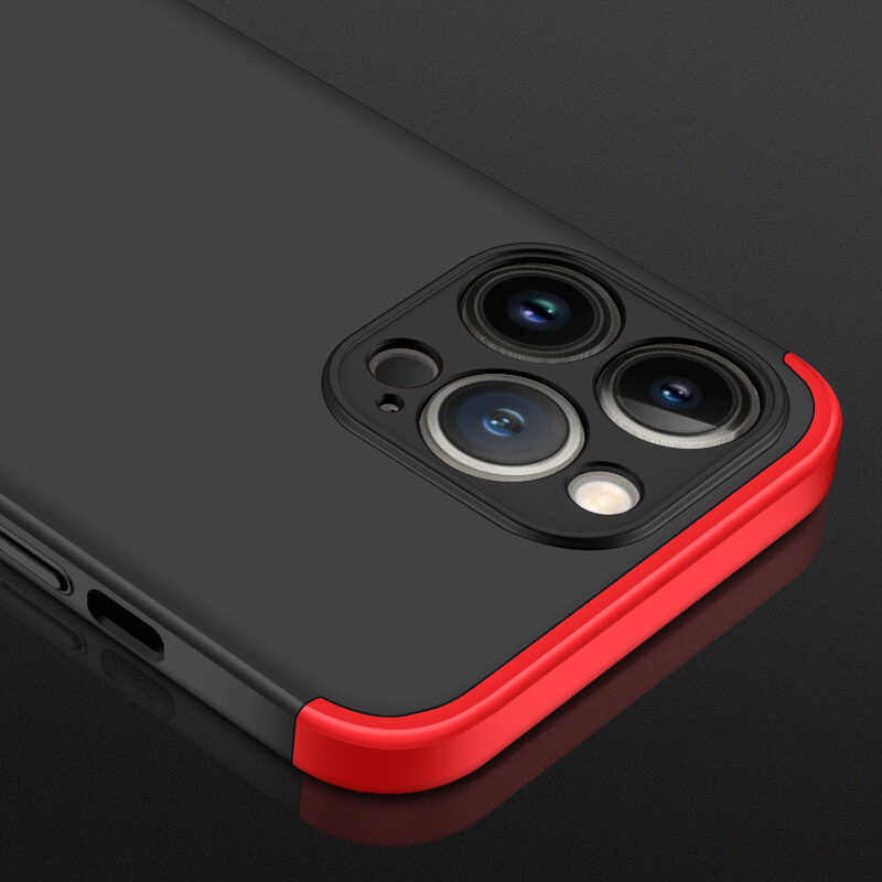 Apple iPhone 13 Pro Max Kılıf Zore Ays Kapak Siyah-Mavi