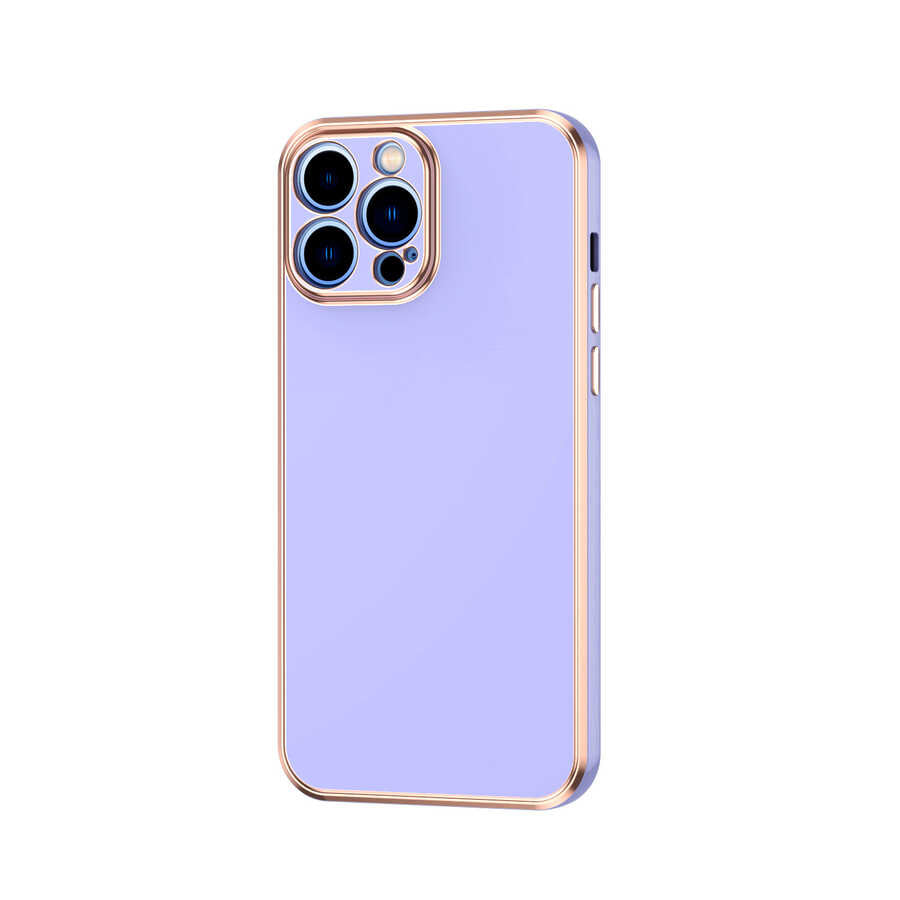 Apple iPhone 13 Pro Max Kılıf Zore Bark Kapak Mor