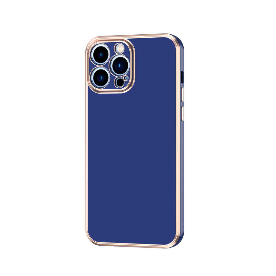 Apple iPhone 13 Pro Max Kılıf Zore Bark Kapak Lacivert