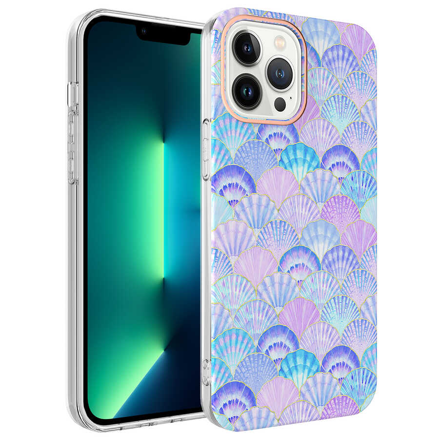 Apple iPhone 13 Pro Max Kılıf Zore Bella Kapak Lila