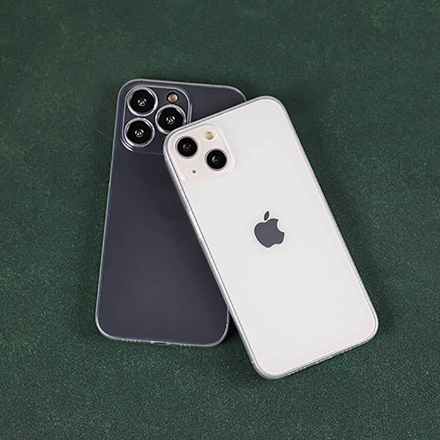Apple iPhone 13 Pro Max Kılıf Zore Blok Kapak Renksiz