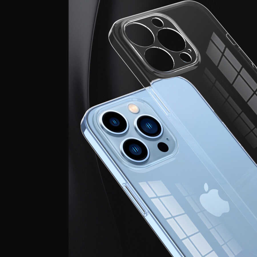 Apple iPhone 13 Pro Max Kılıf Zore Blok Kapak Renksiz