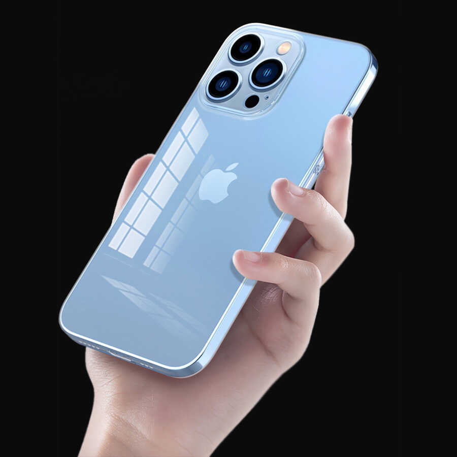 Apple iPhone 13 Pro Max Kılıf Zore Blok Kapak Renksiz