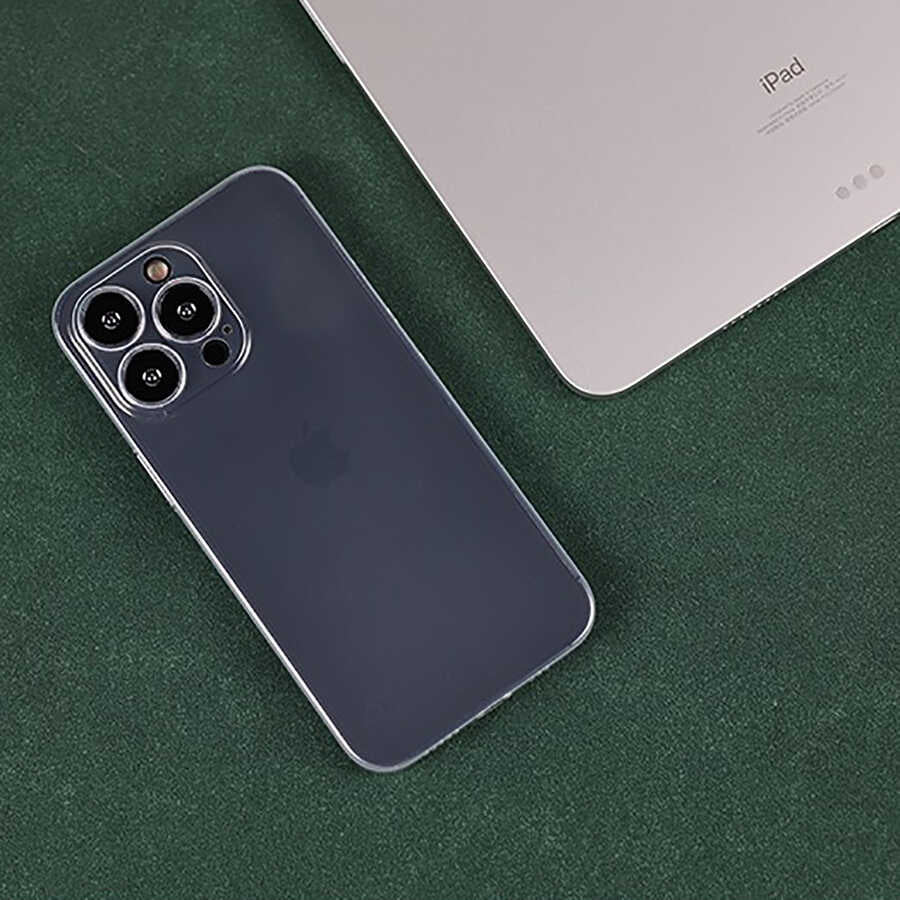 Apple iPhone 13 Pro Max Kılıf Zore Blok Kapak Renksiz