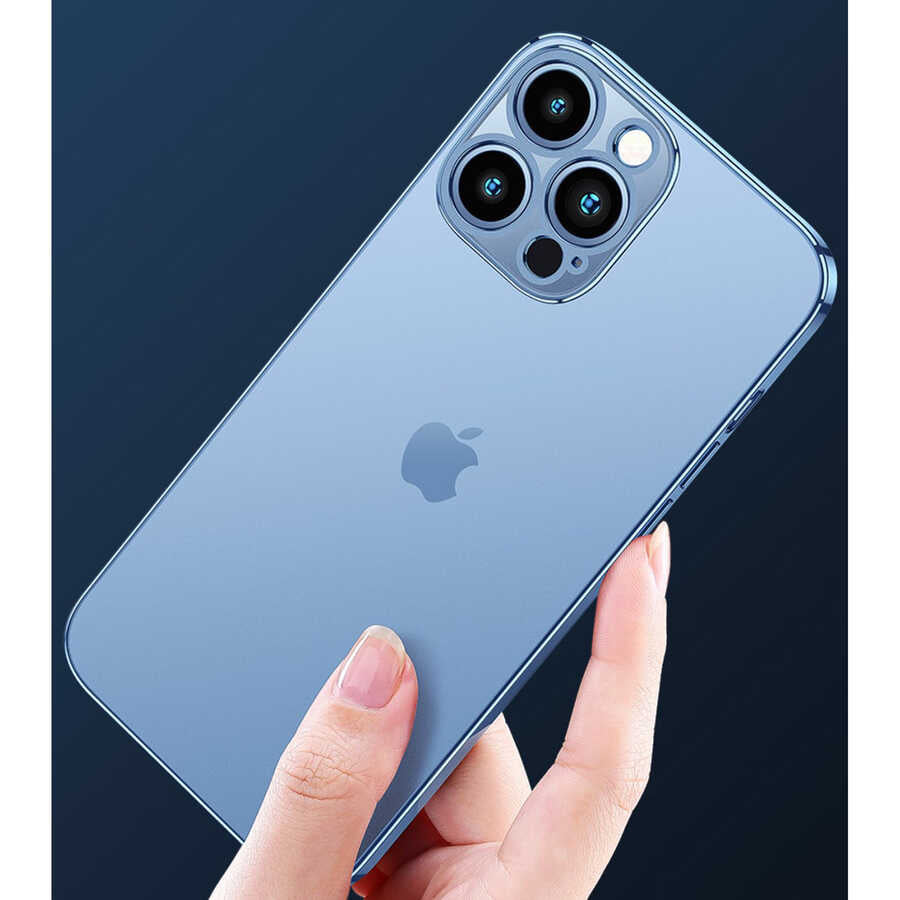 Apple iPhone 13 Pro Max Kılıf Zore Blok Kapak Renksiz
