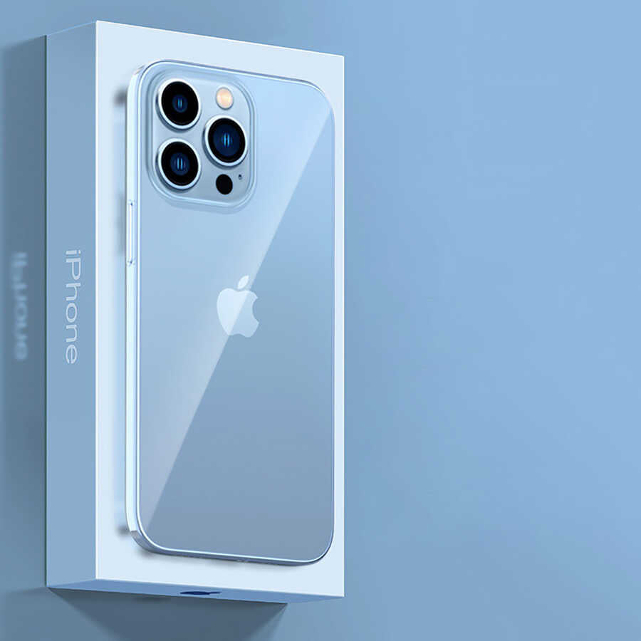 Apple iPhone 13 Pro Max Kılıf Zore Blok Kapak Renksiz