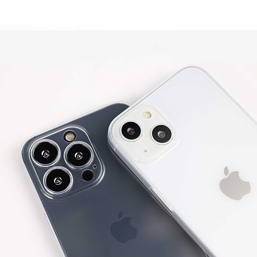 Apple iPhone 13 Pro Max Kılıf Zore Blok Kapak Renksiz