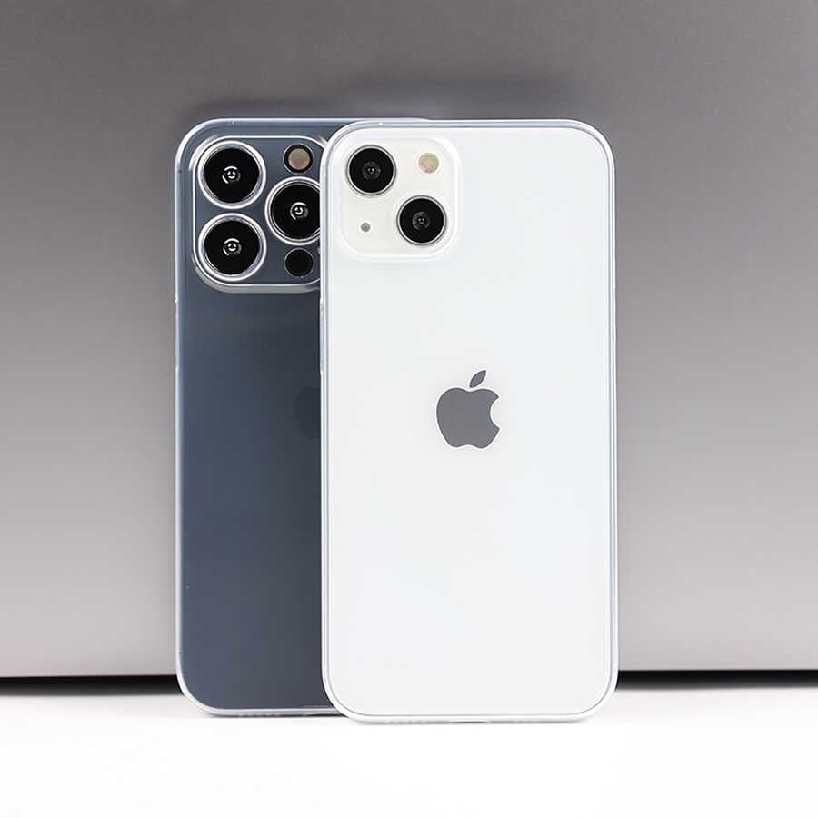 Apple iPhone 13 Pro Max Kılıf Zore Blok Kapak Renksiz