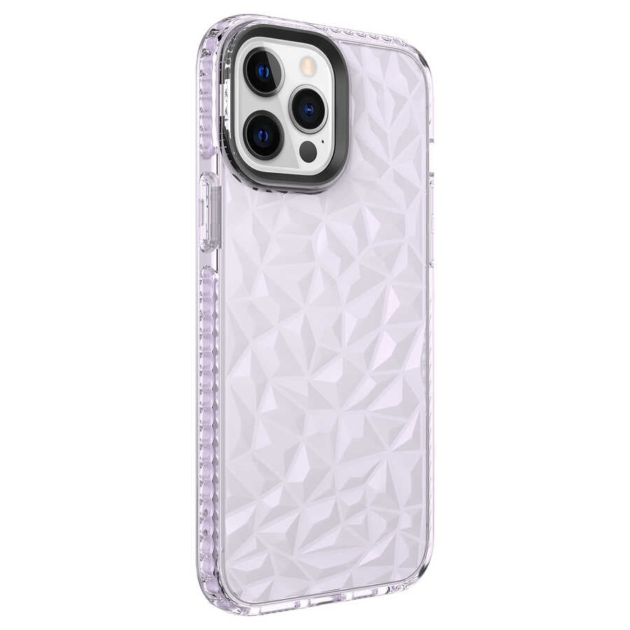Apple iPhone 13 Pro Max Kılıf Zore Buzz Kapak Mor