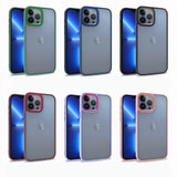 Apple iPhone 13 Pro Max Kılıf Zore Flora Kapak Mavi