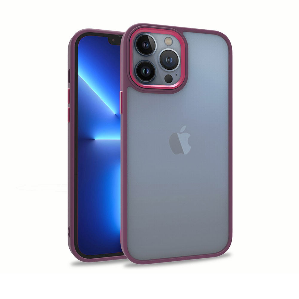 Apple iPhone 13 Pro Max Kılıf Zore Flora Kapak Kırmızı