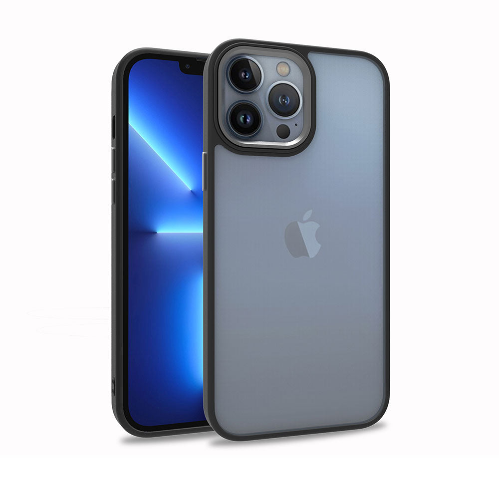 Apple iPhone 13 Pro Max Kılıf Zore Flora Kapak Siyah