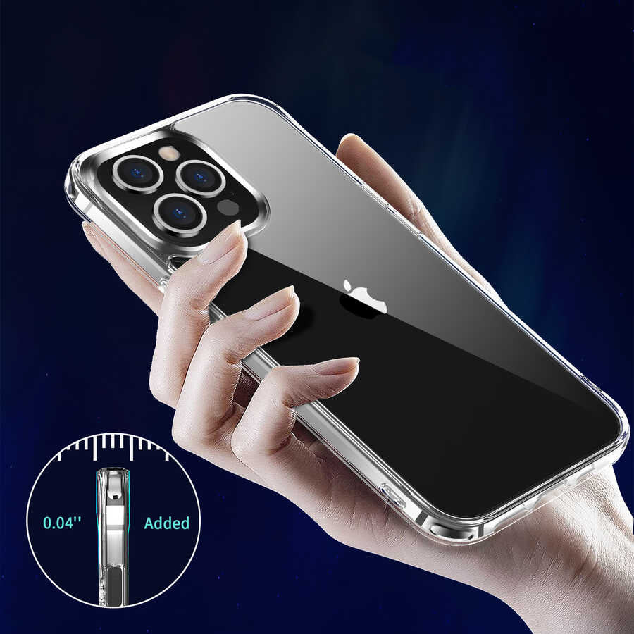 Apple iPhone 13 Pro Max Kılıf Zore Forst Kapak Renksiz