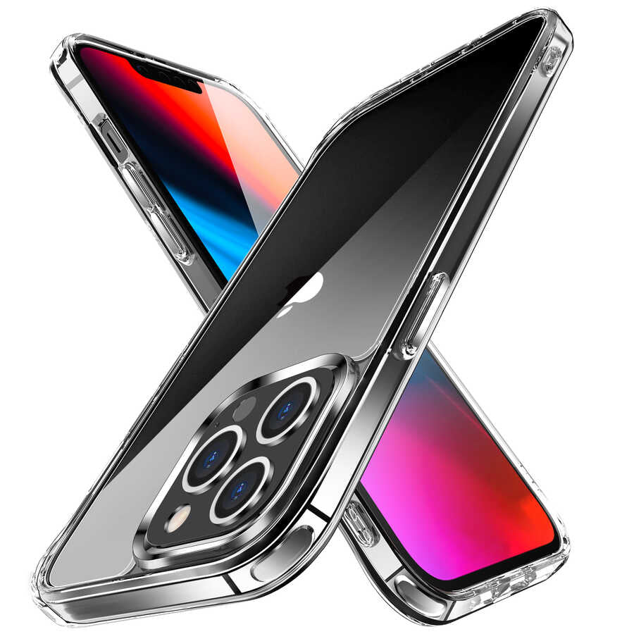 Apple iPhone 13 Pro Max Kılıf Zore Forst Kapak Renksiz