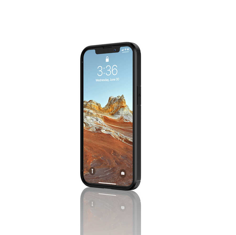 Apple iPhone 13 Pro Max Kılıf Zore İnoks Kapak Siyah