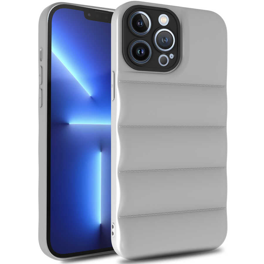 Apple iPhone 13 Pro Max Kılıf Zore Kasis Kapak Beyaz