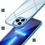 Apple iPhone 13 Pro Max Kılıf Zore Krom Kapak Lacivert