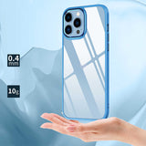 Apple iPhone 13 Pro Max Kılıf Zore Krom Kapak Lacivert