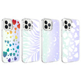Apple iPhone 13 Pro Max Kılıf Zore M-Blue Desenli Kapak Heart No3