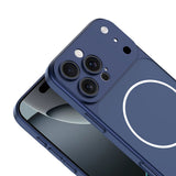 Apple iPhone 13 Pro Max Kılıf Zore M-Safe Şarj Özellikli Kamera Korumalı Spark Kapak Turuncu