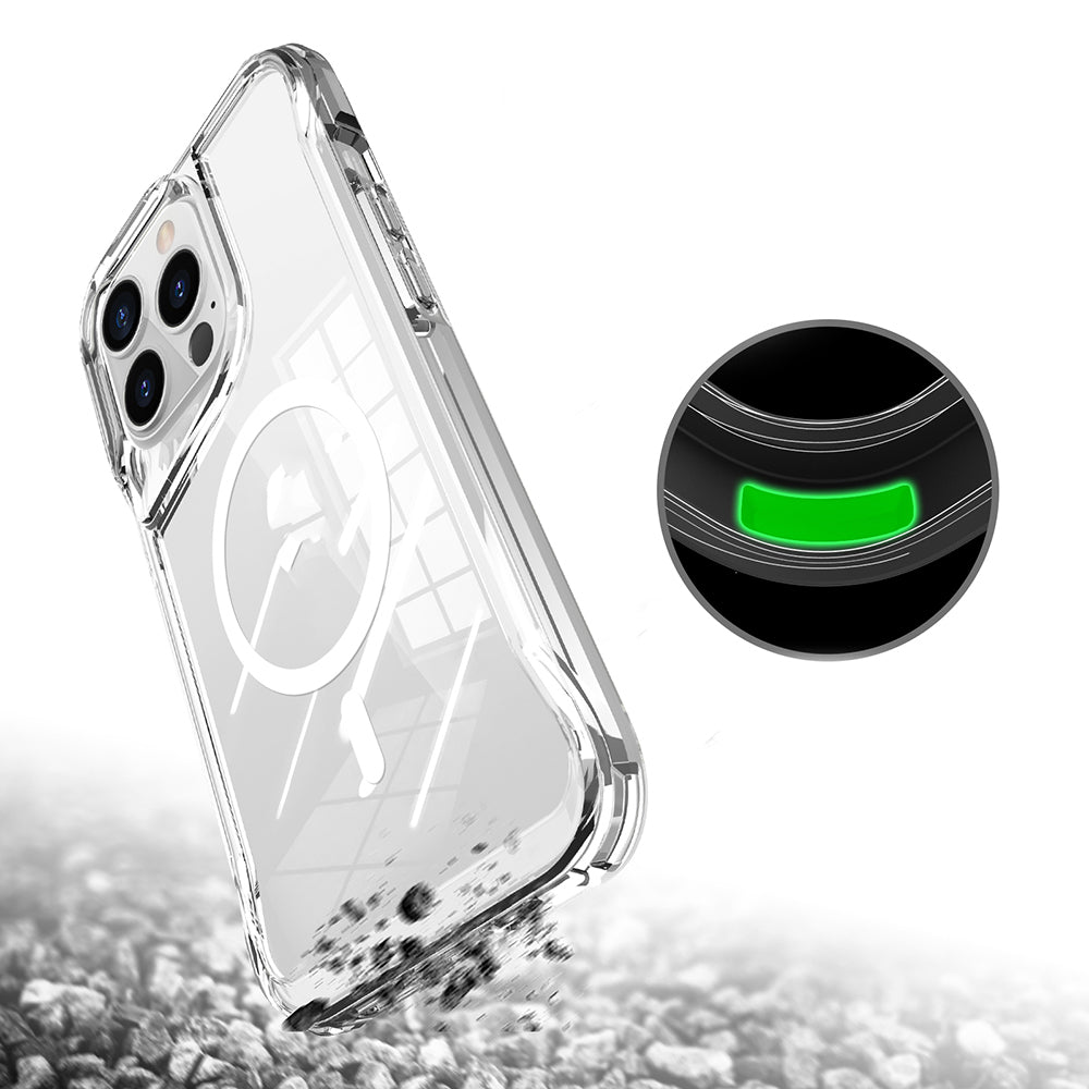 Apple iPhone 13 Pro Max Kılıf Zore M-safe Şarj Özellikli T-Max M-safe Kapak Şeffaf