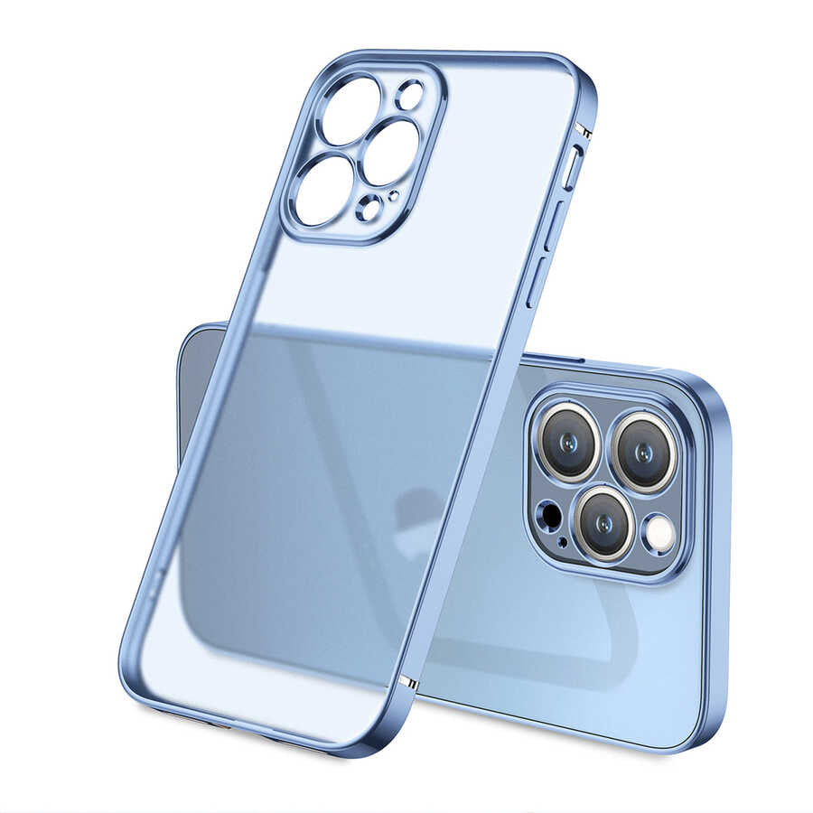 Apple iPhone 13 Pro Max Kılıf Zore Mat Gbox Kapak Rose Gold