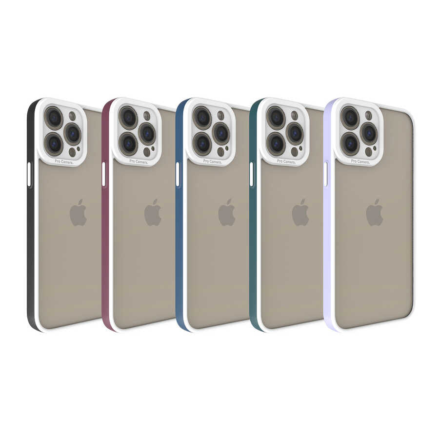 Apple iPhone 13 Pro Max Kılıf Zore Mima Kapak Koyu Yeşil