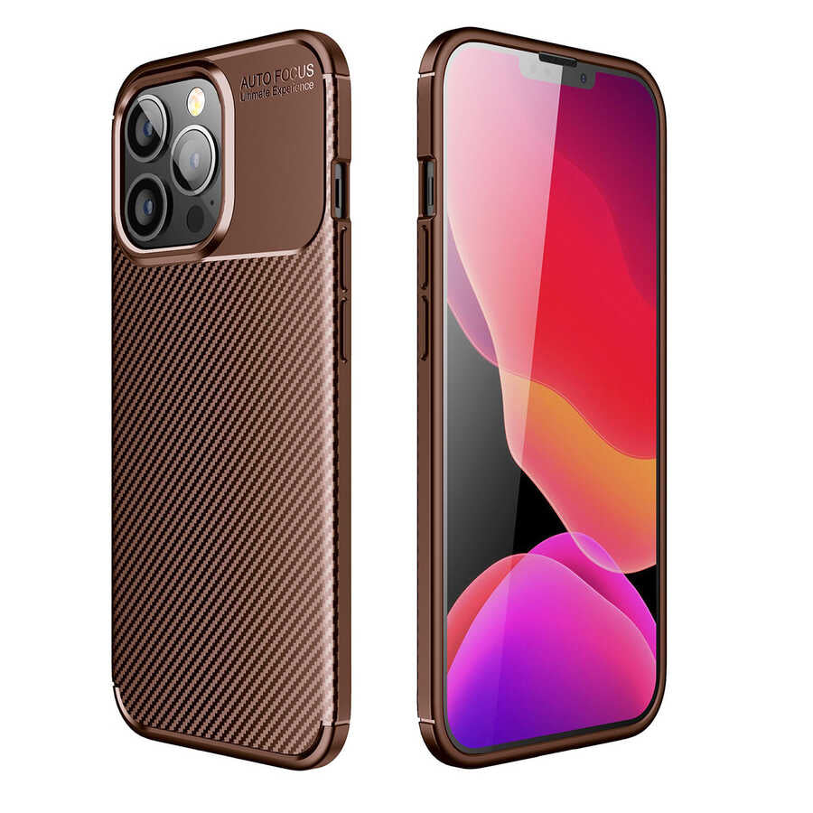 Apple iPhone 13 Pro Max Kılıf Zore Negro Silikon Kapak Siyah
