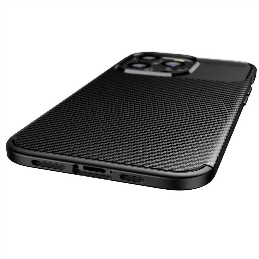 Apple iPhone 13 Pro Max Kılıf Zore Negro Silikon Kapak Lacivert