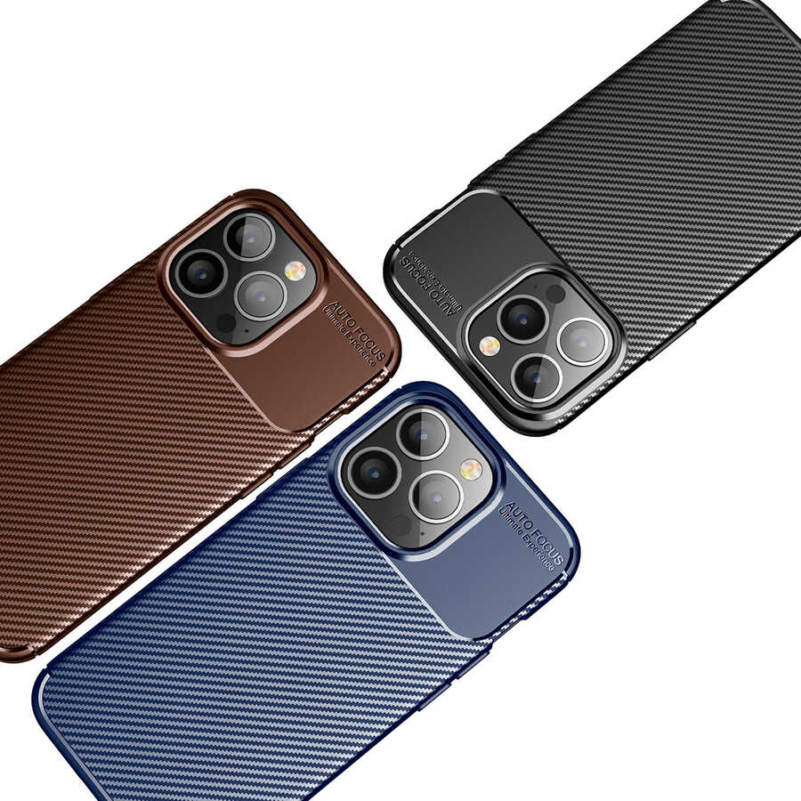 Apple iPhone 13 Pro Max Kılıf Zore Negro Silikon Kapak Siyah