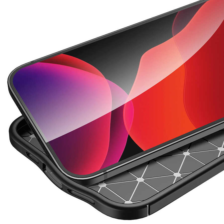 Apple iPhone 13 Pro Max Kılıf Zore Niss Silikon Kapak Kırmızı