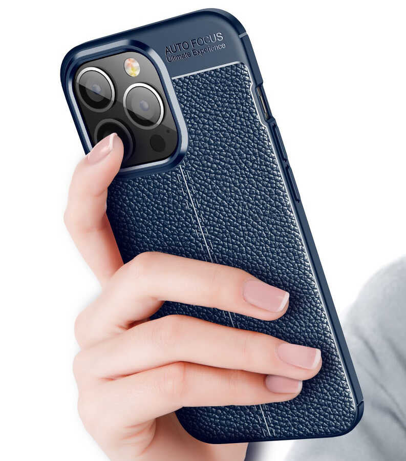 Apple iPhone 13 Pro Max Kılıf Zore Niss Silikon Kapak Lacivert