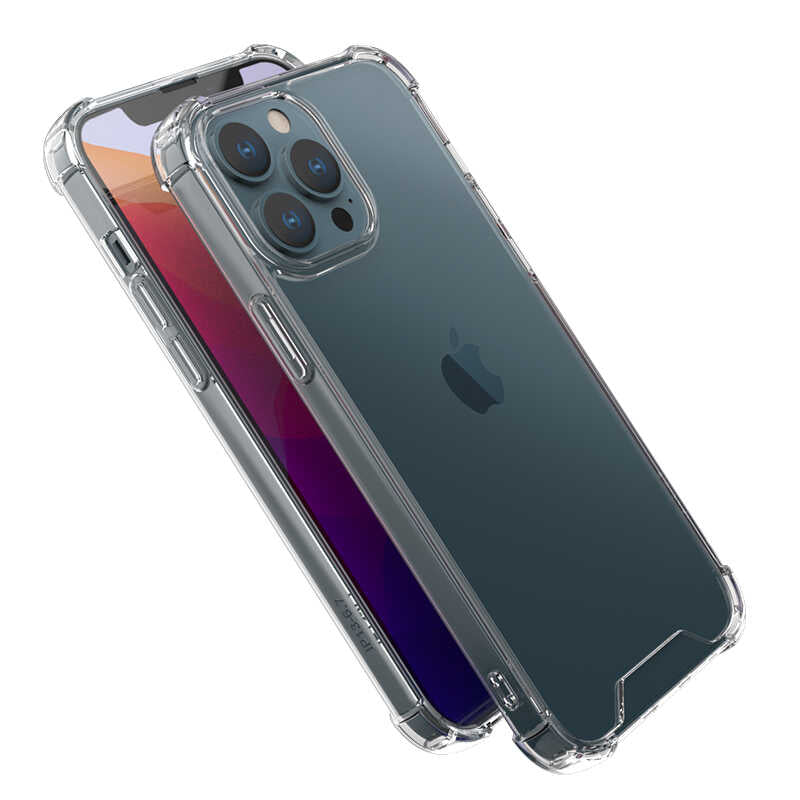 Apple iPhone 13 Pro Max Kılıf Zore Nitro Anti Shock Silikon Renksiz