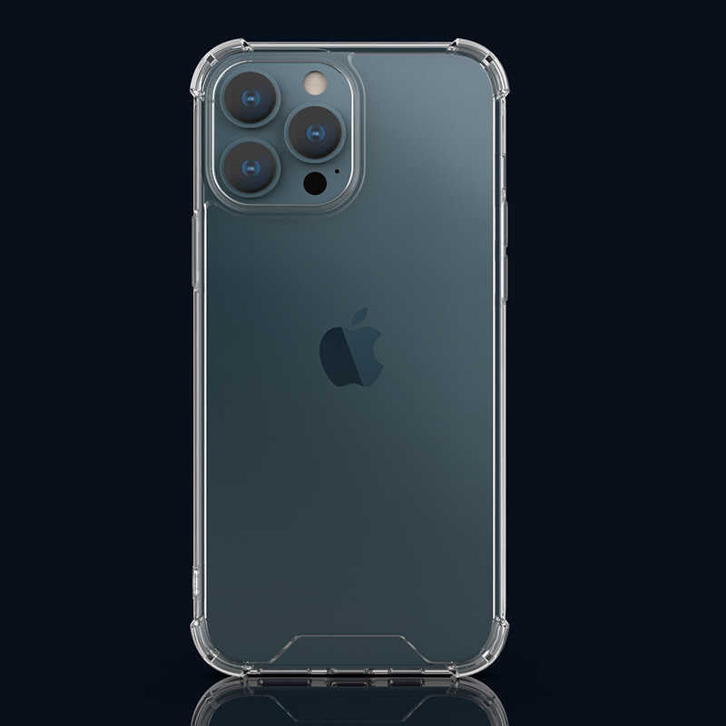 Apple iPhone 13 Pro Max Kılıf Zore Nitro Anti Shock Silikon Renksiz