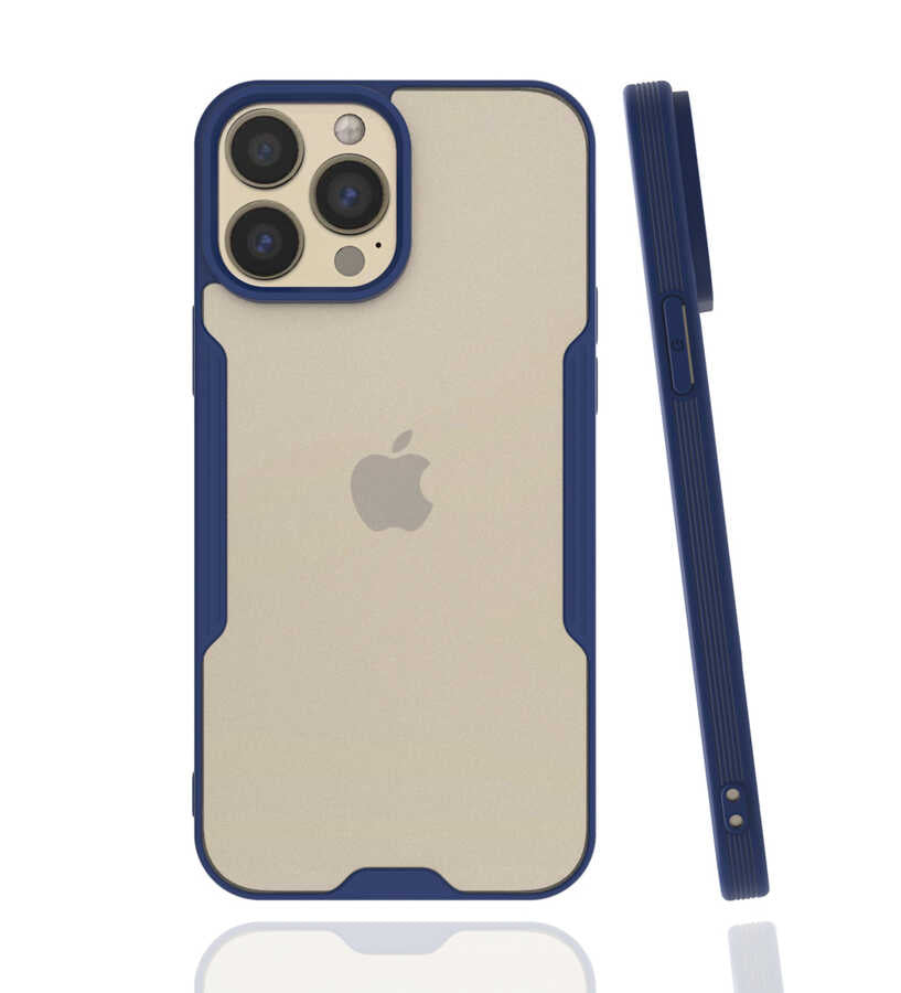 Apple iPhone 13 Pro Max Kılıf Zore Parfe Kapak Lacivert