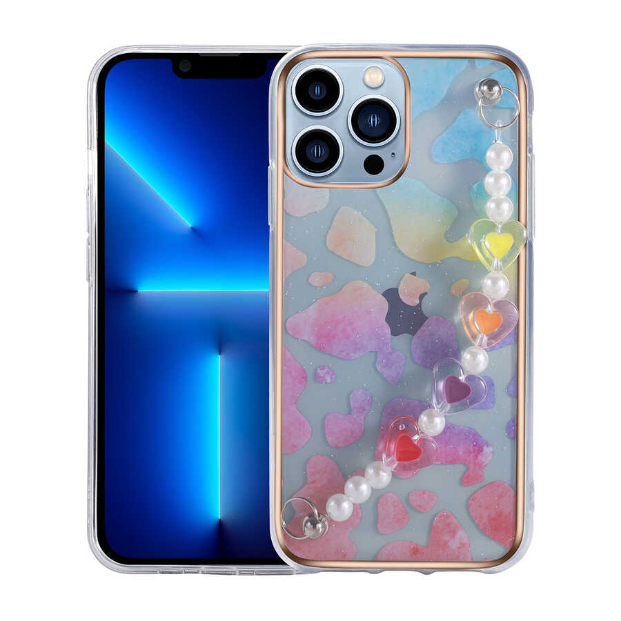 Apple iPhone 13 Pro Max Kılıf Zore Pilla Kapak Pembe