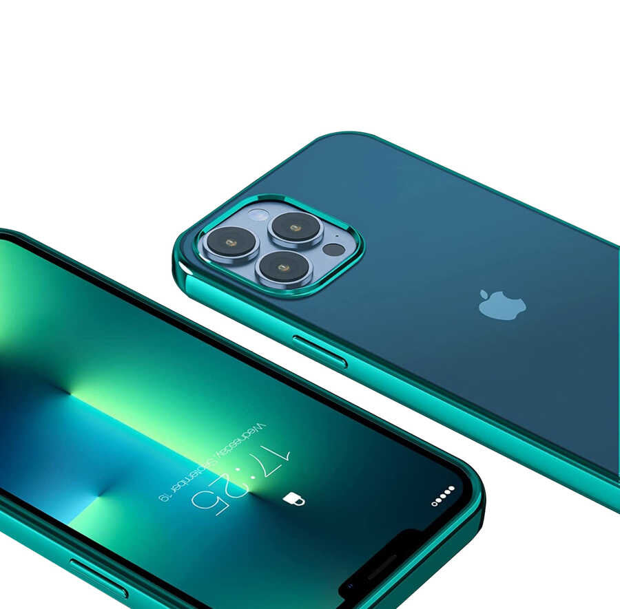 Apple iPhone 13 Pro Max Kılıf Zore Pixel Kapak Yeşil
