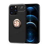 Apple iPhone 13 Pro Max Kılıf Zore Ravel Silikon Kapak Siyah-Rose Gold