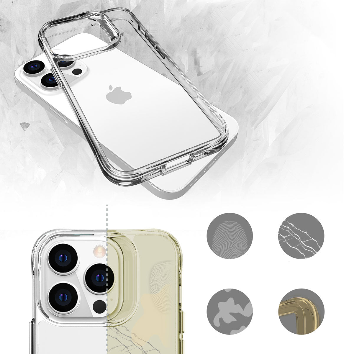 Apple iPhone 13 Pro Max Kılıf Zore Şeffaf Ultra İnce Airbag Tasarımlı Okka Kapak Renksiz