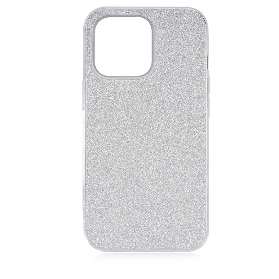 Apple iPhone 13 Pro Max Kılıf Zore Shining Silikon Mavi
