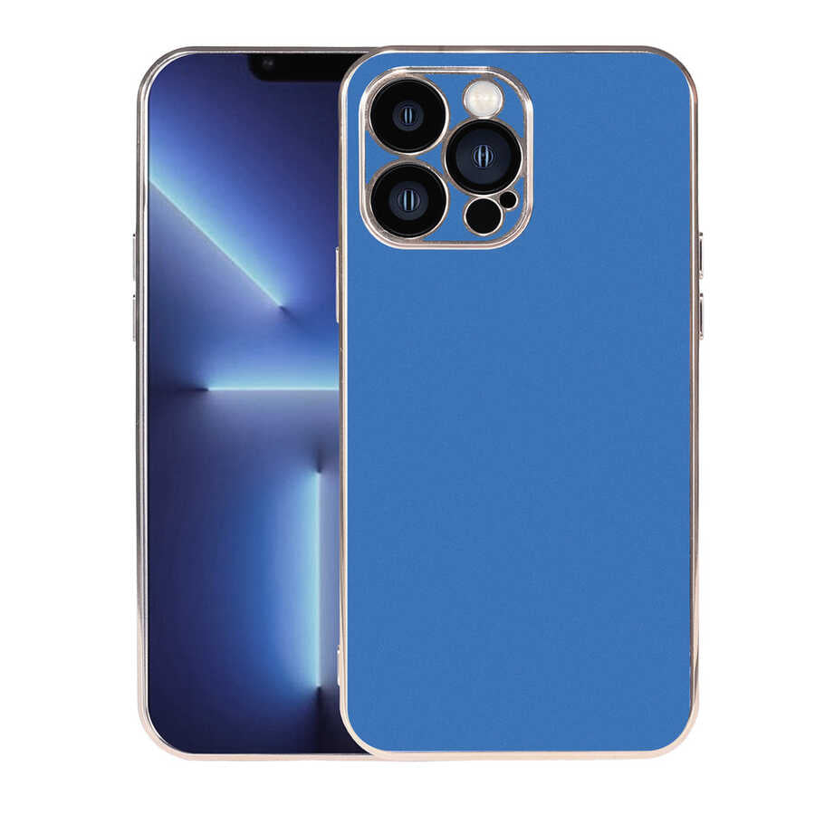 Apple iPhone 13 Pro Max Kılıf Zore Viyana Kapak Saks Mavi