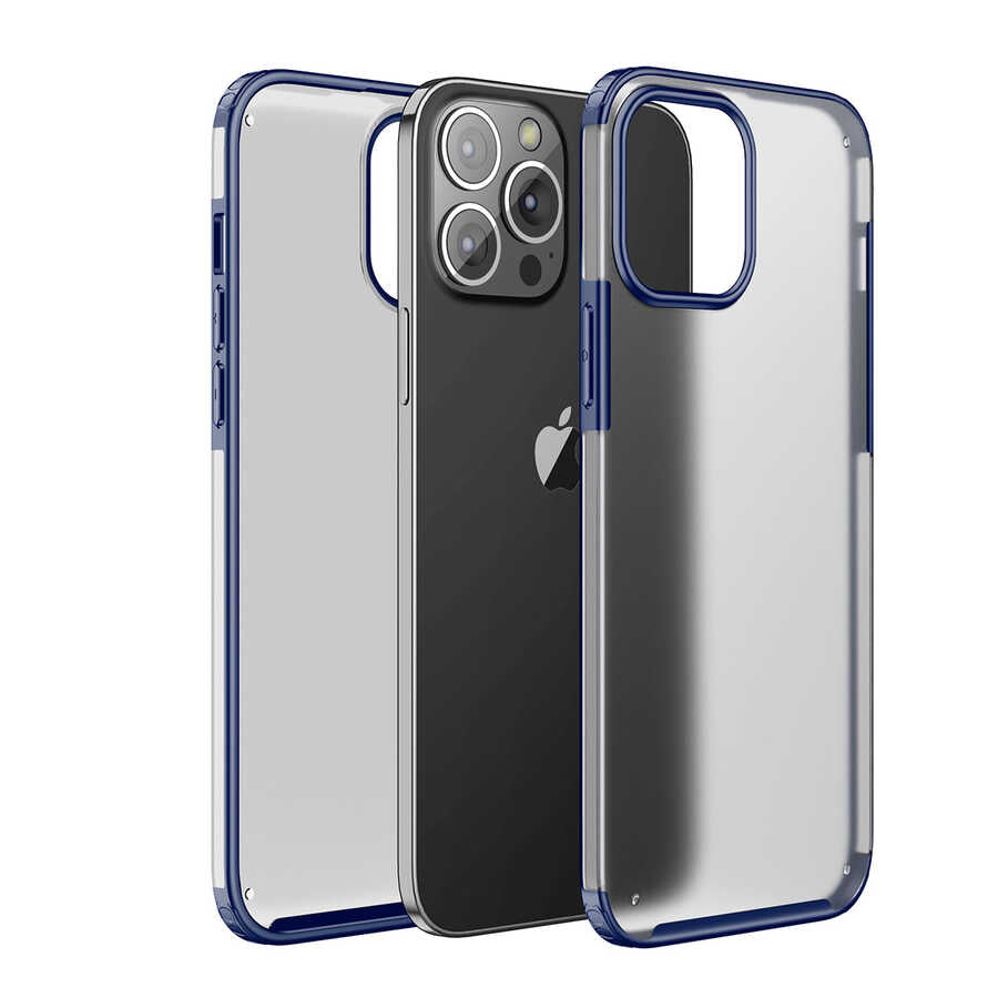 Apple iPhone 13 Pro Max Kılıf Zore Volks Kapak Lacivert