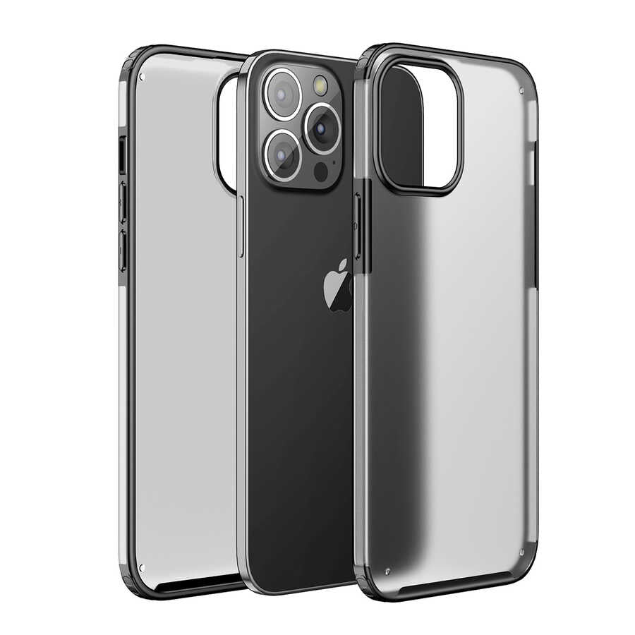 Apple iPhone 13 Pro Max Kılıf Zore Volks Kapak Siyah