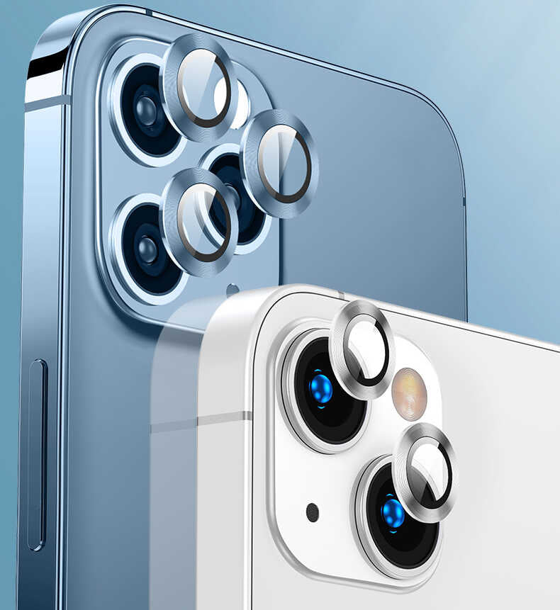 Apple iPhone 13 Pro Max Zore CL-04 Kamera Lens Koruyucu Gold